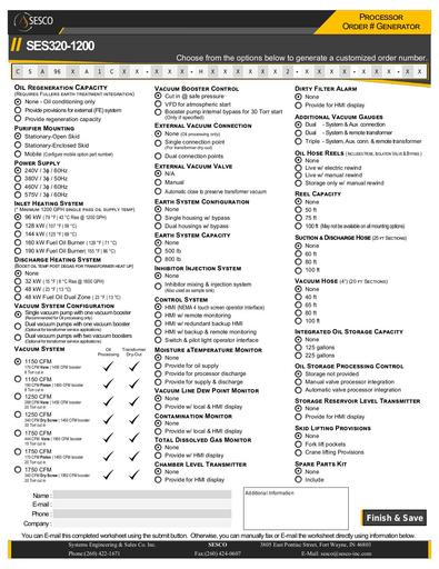 SES320 1200 Quote Request Form